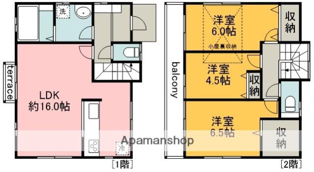 京王電鉄京王線 つつじケ丘駅 徒歩28分 2階建 築18年(3LDK)の間取り写真