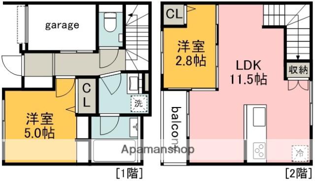 メテオレジデンス千石(2LDK)の間取り写真