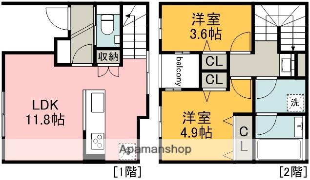 メテオレジデンス千石(2LDK)の間取り写真