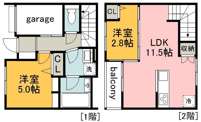 メテオレジデンス千石(2LDK)の間取り写真