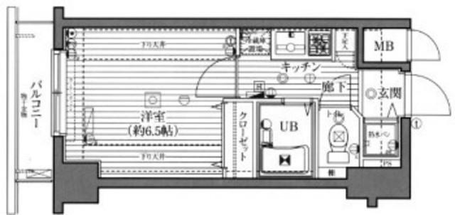 グランド・ガーラ西新宿East 4階階 間取り