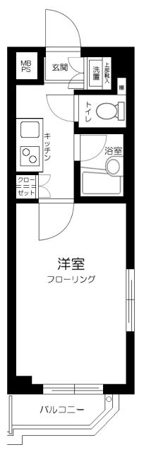 ルーブル新宿西落合参番館 3階階 間取り