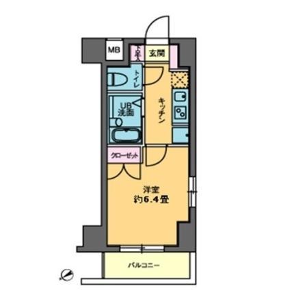 カスタリア要町 2階階 間取り