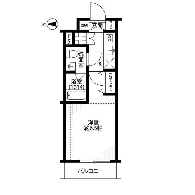 プレール・ドゥーク西新宿2(1K/3階)の間取り写真