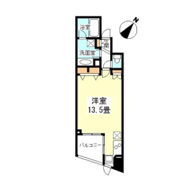 プロスペクト渋谷道玄坂(ワンルーム/3階)の間取り写真