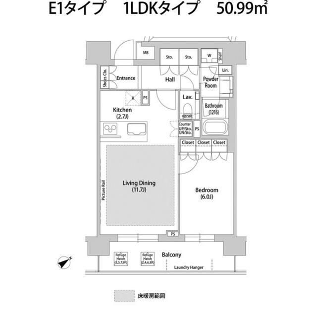 ソアラノーム大岡山 2階階 間取り