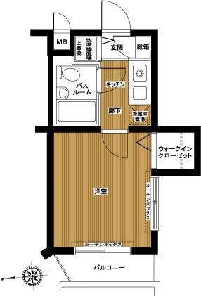 フェニックス芦花公園駅前壱番館 2階階 間取り