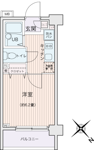 エコロジー都立大学レジデンス 4階階 間取り