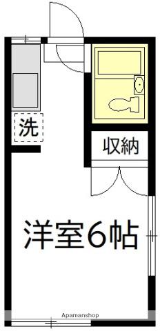京王電鉄京王線 桜上水駅 徒歩4分 2階建 築52年(1K/2階)の間取り写真