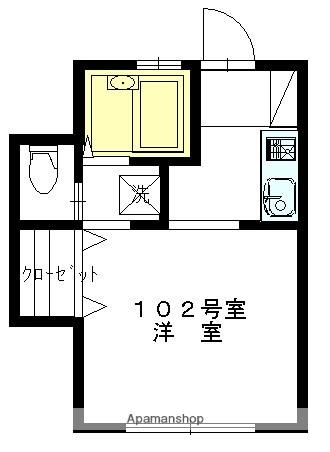 YUKI HOUSE(1K/1階)の間取り写真