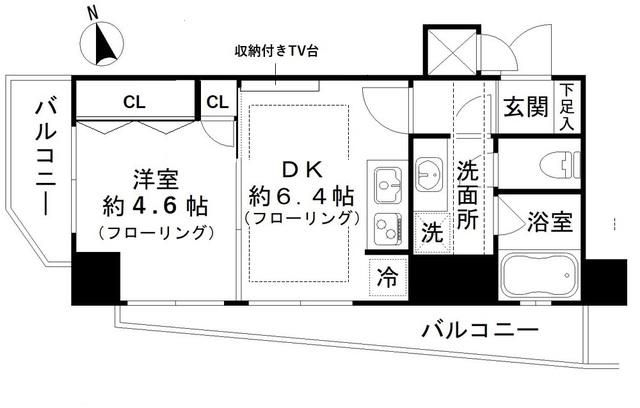 エクセリア荻窪 7階階 間取り