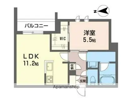 ラコルト井荻(1LDK/3階)の間取り写真