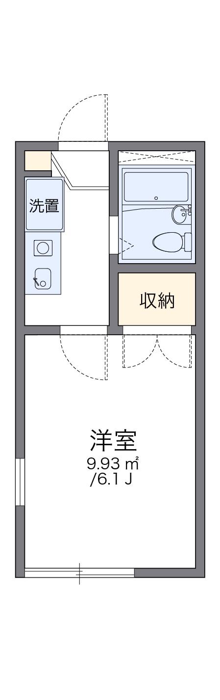 レオパレスイキ明大前 2階階 間取り