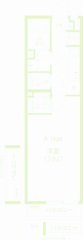 リブリ・百合ヶ丘 1階階 間取り
