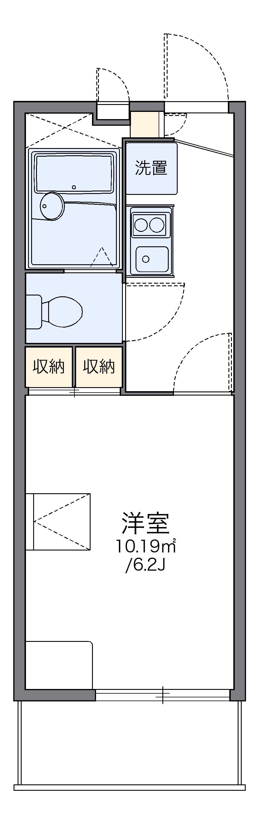 レオパレスヴィレッジ 3階階 間取り