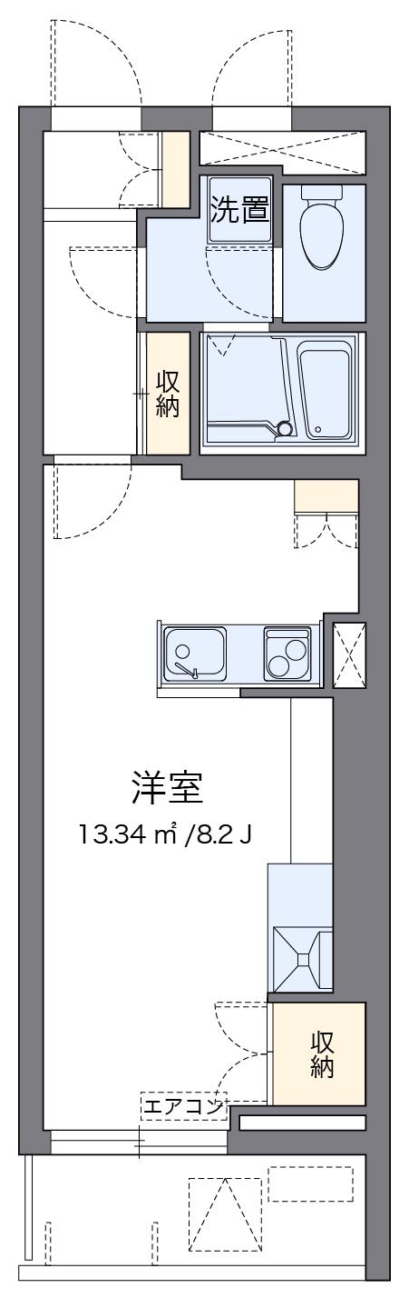 レオネクストアルバーロ原宿(ワンルーム/1階)の間取り写真