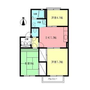 コートヒルズ(3DK/2階)の間取り写真