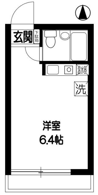 LENO桜新町(ワンルーム/1階)の間取り写真