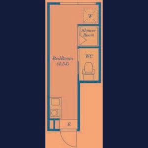 サークルハウス太子堂(ワンルーム/1階)の間取り写真