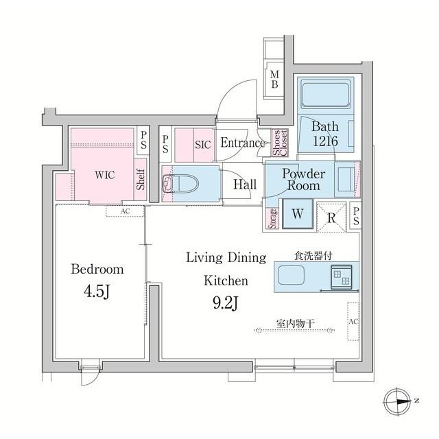 デュオメゾン渋谷(1LDK/1階)の間取り写真