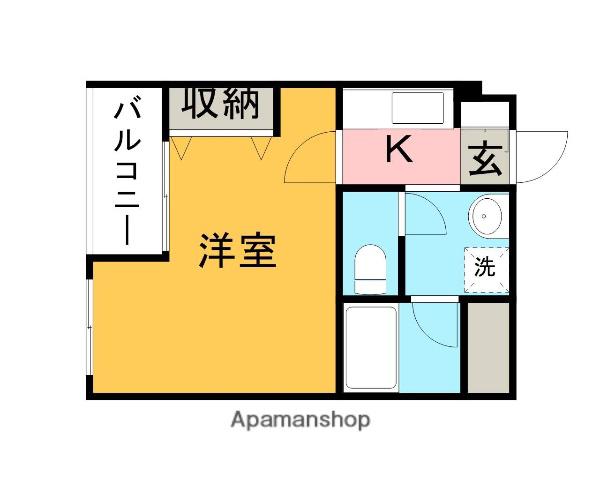 コスモス市ヶ尾2(1K/3階)の間取り写真