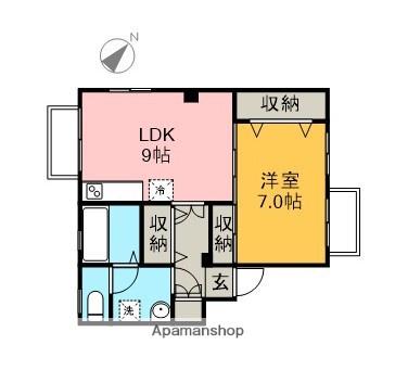 富士見マンション 1階階 間取り