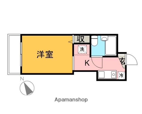 TOP宮崎台第1(ワンルーム/2階)の間取り写真