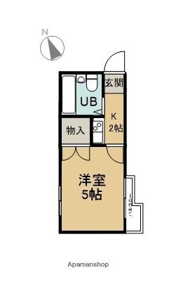 たまハウス(1K/1階)の間取り写真