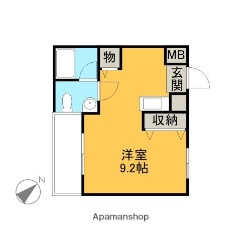 リッツウィステリア(ワンルーム/1階)の間取り写真