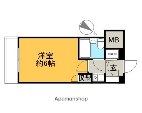 ダイアパレス鷺沼Ⅰ(ワンルーム/3階)の間取り写真
