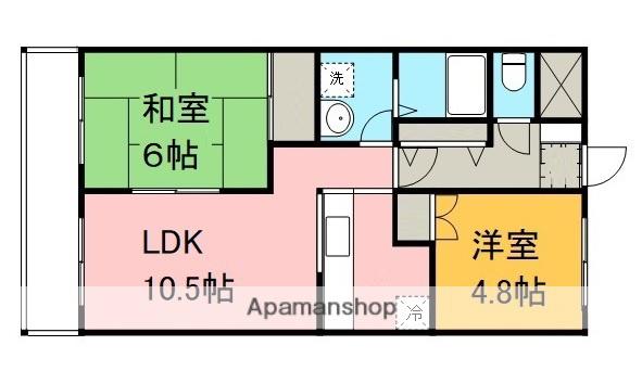 グランチェスタⅡ(2LDK/1階)の間取り写真
