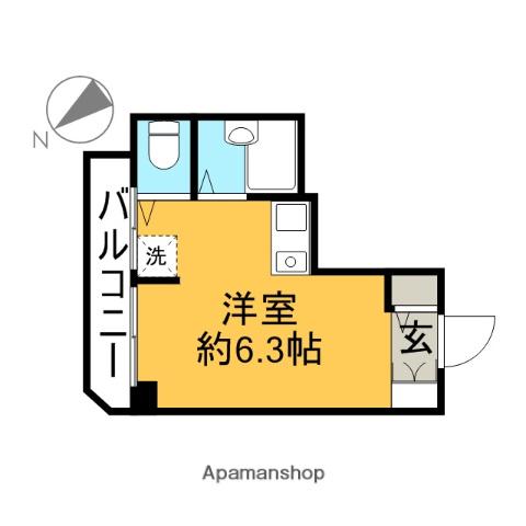 ラ・レイネ鷺沼(1K/3階)の間取り写真