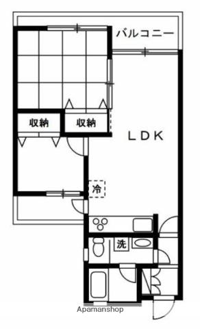 東急鷺沼スカイドエリング B棟(2LDK/5階)の間取り写真