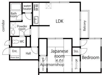 プレディオ鷺沼第二マンション(2LDK/3階)の間取り写真