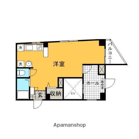 ルシール246(ワンルーム/3階)の間取り写真