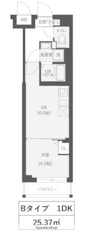 レオーネ宮崎台(1DK/3階)の間取り写真
