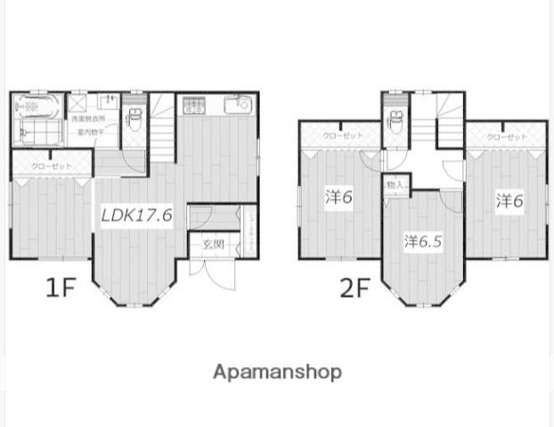 横浜市ブルーライン あざみ野駅 徒歩12分 2階建 築3年(3LDK)の間取り写真