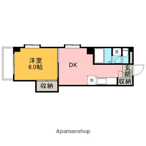 メゾンドたまプラーザ(1DK/3階)の間取り写真
