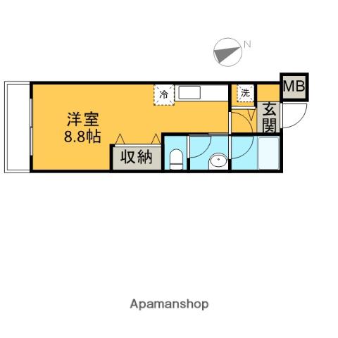 G1ステイツ(1K/1階)の間取り写真