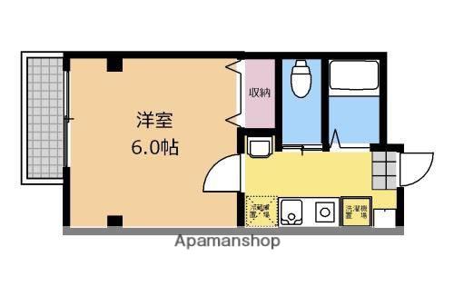 ラフォーレ(1K/2階)の間取り写真