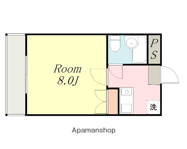 クレッシェンド21(1K/2階)の間取り写真