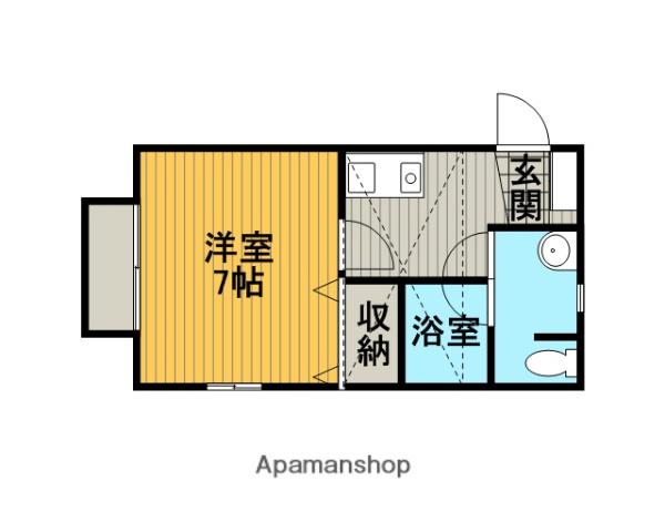 ティアラ・相模(1K/1階)の間取り写真