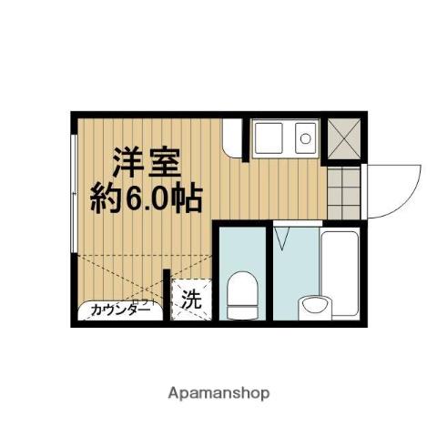 パレアトラス相模が丘(1K/1階)の間取り写真