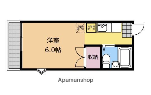 サンシティエクセランス(ワンルーム/1階)の間取り写真