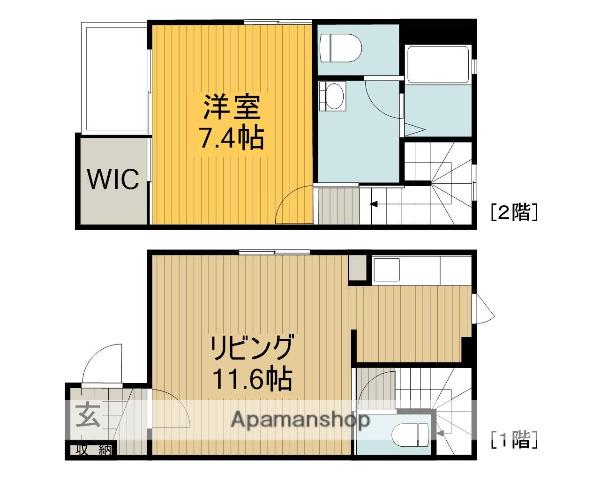 ルピナスⅢ(1LDK)の間取り写真