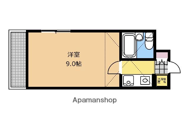 ファーストパレス金森(1K/2階)の間取り写真