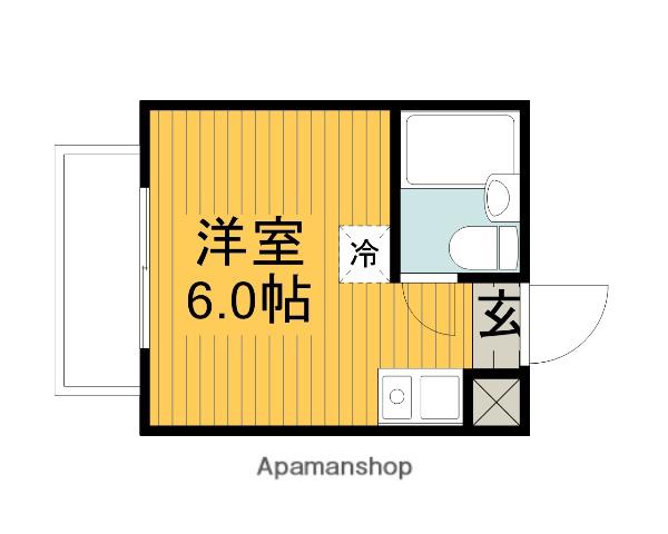 チェルシーホーム(ワンルーム/2階)の間取り写真