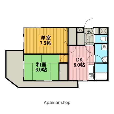 ベルローズタキモト 5階階 間取り