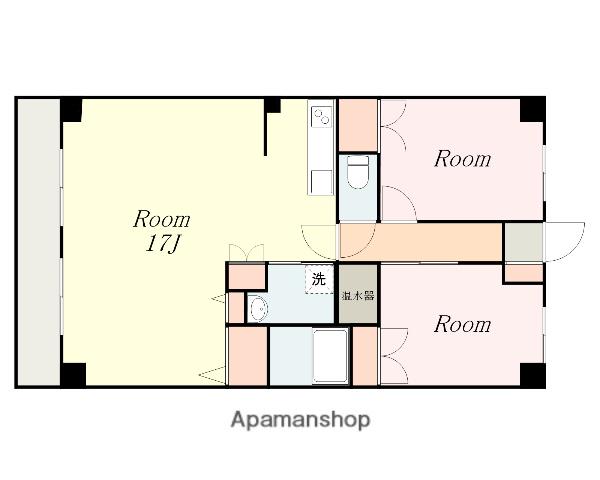 相模大野マンション(2LDK/3階)の間取り写真