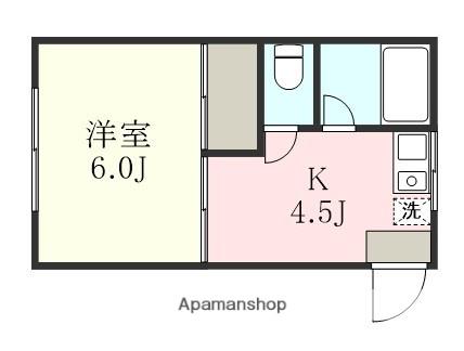 コーポエーデルワイズ(1DK/2階)の間取り写真